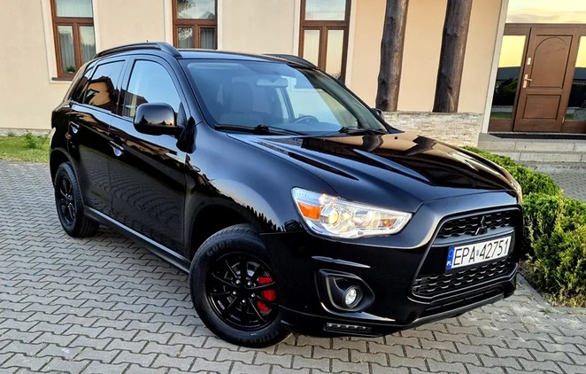 Mitsubishi ASX cena 44999 przebieg: 141123, rok produkcji 2014 z Pabianice małe 596